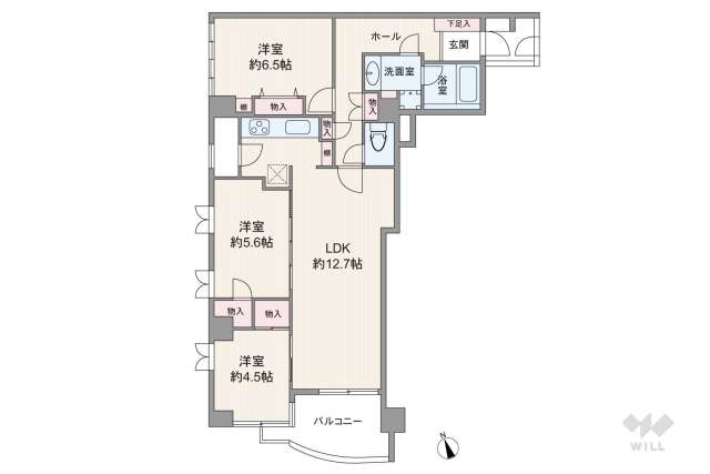 レジェンド高田馬場ドゥエ:間取り図面