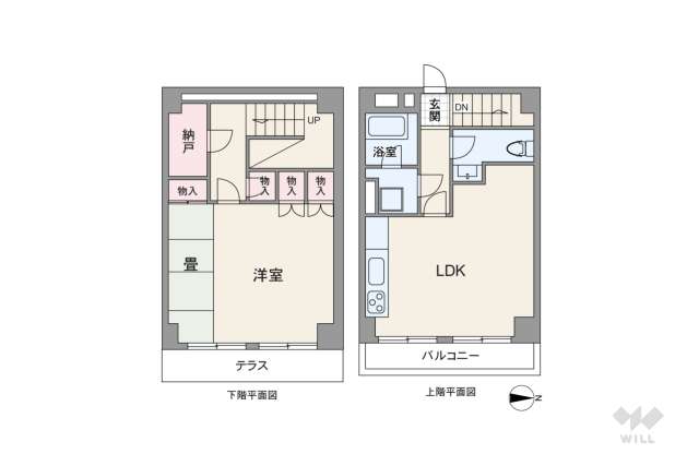 早稲田ヒルサイドハイツ:間取り図面