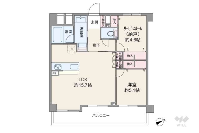 マイキャッスル駒沢公園フロントビュー:間取り図面