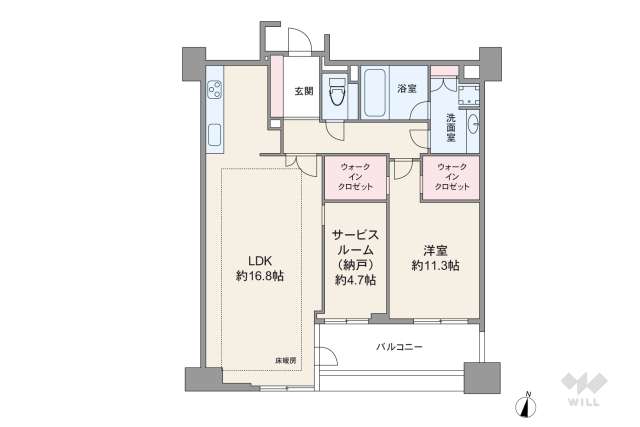 グレンパーク駒場:間取り図面