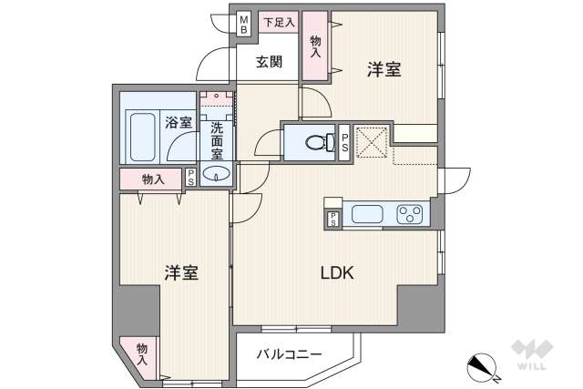 マイキャッスル池尻大橋:間取り図面