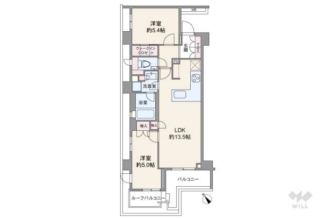オープンレジデンシア代々木上原:間取り図面
