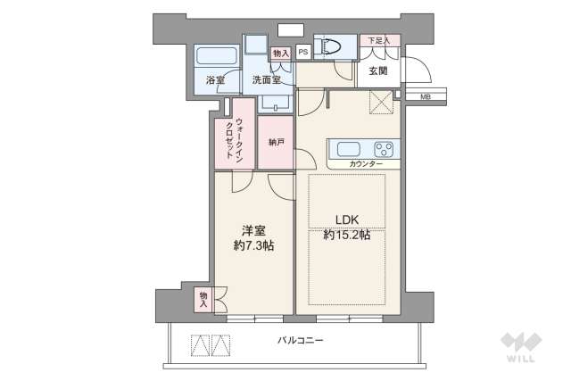 クレヴィアタワー大阪本町:間取り図面