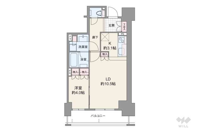 ローレルタワー堺筋本町:間取り図面