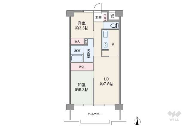 ウイング大森南:間取り図面