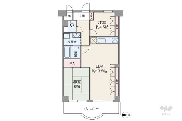 サンロイヤル武庫川東:間取り図面