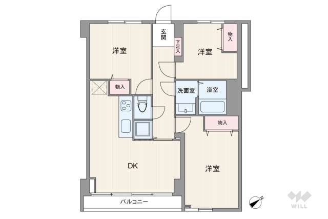 カクエイ・ハイホーム:間取り図面