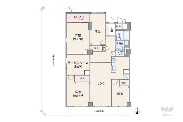 ユニハイム高槻:間取り図面