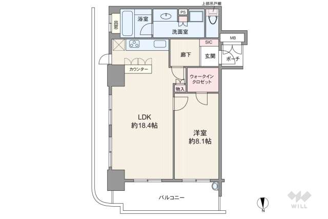リーガルタワー船場:間取り図面
