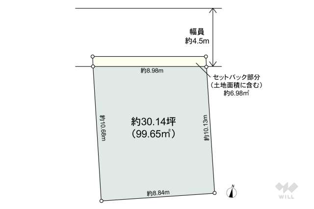 世田谷区松原4丁目 土地:間取り図面