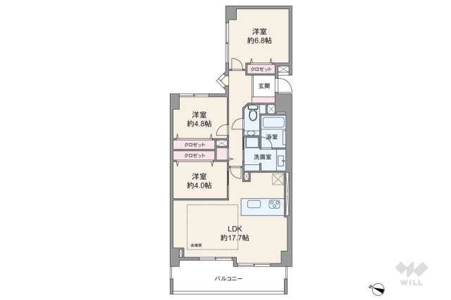 朝日マンション目黒:間取り図面