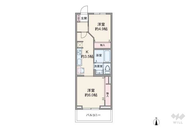 西落合第二ローヤルコーポ:間取り図面