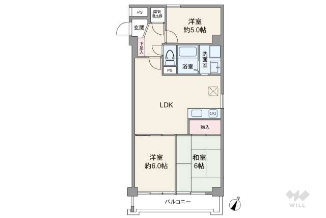 ライオンズマンション初台第2:間取り図面