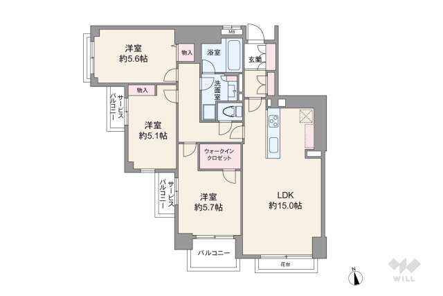 プリンスハイツ西早稲田:間取り図面