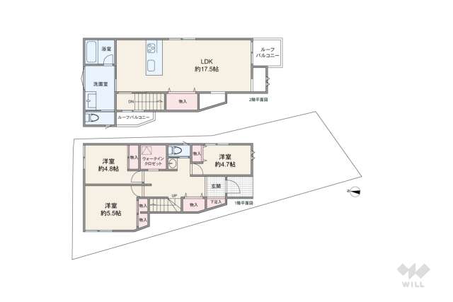 名古屋市南区呼続元町 一戸建て:間取り図面