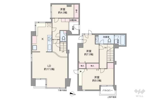 メゾンベール成城:間取り図面