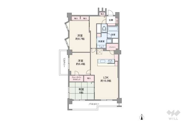 ディックピア用賀:間取り図面