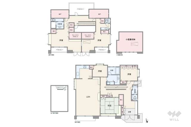 世田谷区中町2丁目 一戸建て:間取り図面