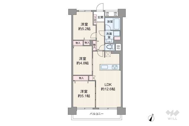 南六郷パークハウス:間取り図面