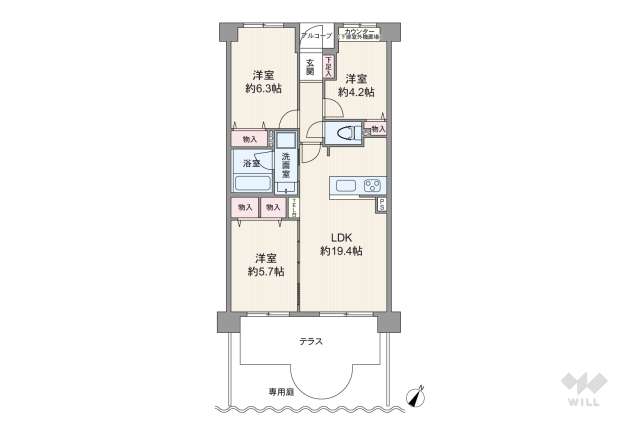 クレッセント西馬込:間取り図面