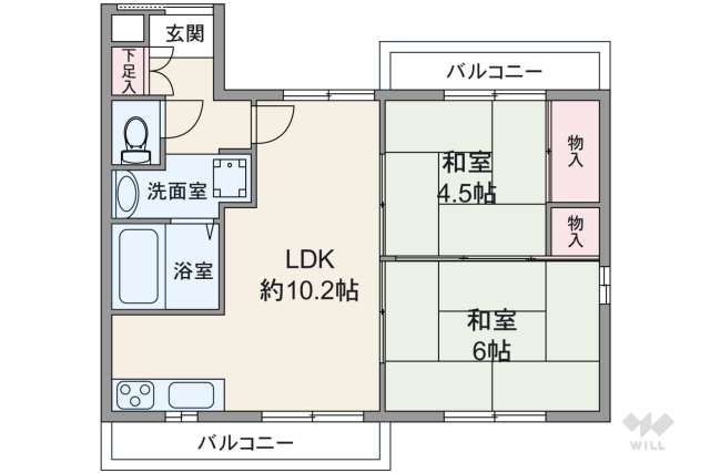 グランドムール塚本北:間取り図面