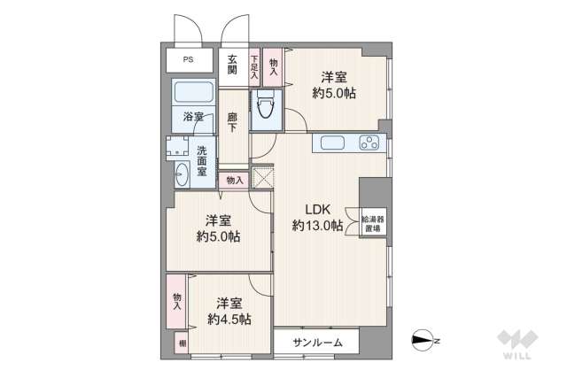 パールハイツ笹塚:間取り図面