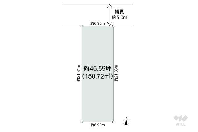 尼崎市東園田町3丁目 土地:間取り図面
