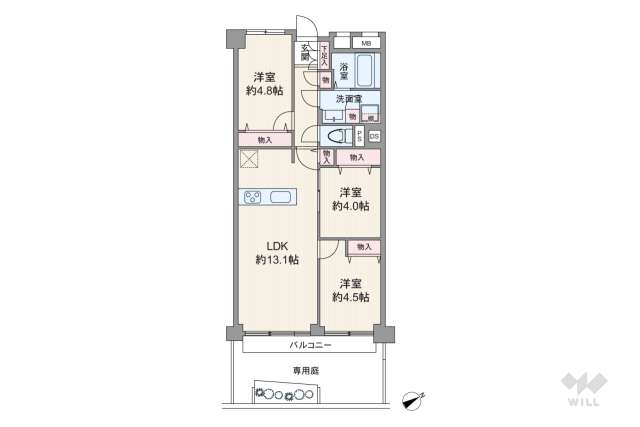 パークハイム駒沢:間取り図面