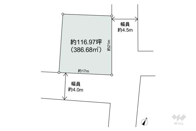 宝塚市雲雀丘1丁目 土地:間取り図面