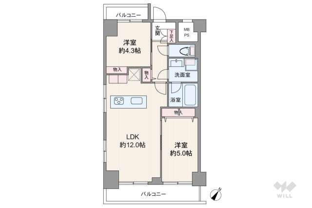 グリーンキャピタル桜新町:間取り図面