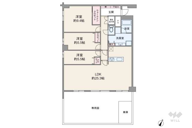 OTC北橋グランドコーポ:間取り図面