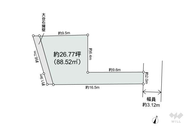 品川区上大崎3丁目 土地:間取り図面