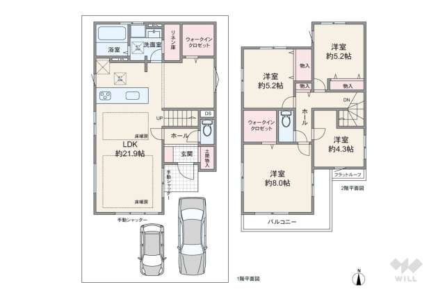 足立区西伊興1丁目 一戸建て:間取り図面