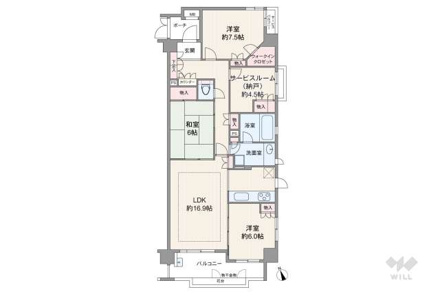 ディナスカーラ成城南:間取り図面