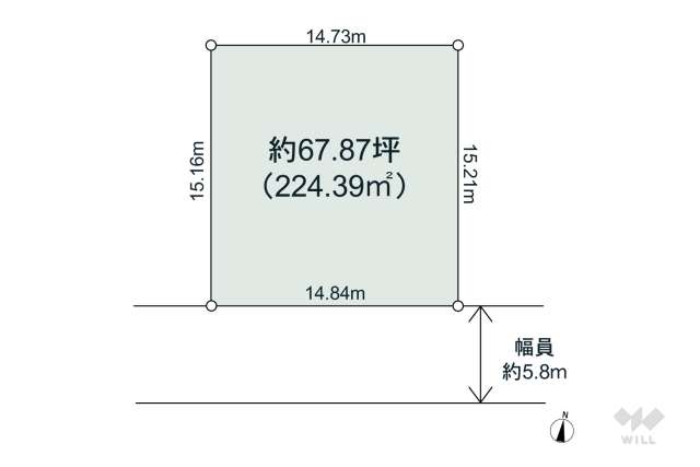 茨木市山手台5丁目 土地:間取り図面
