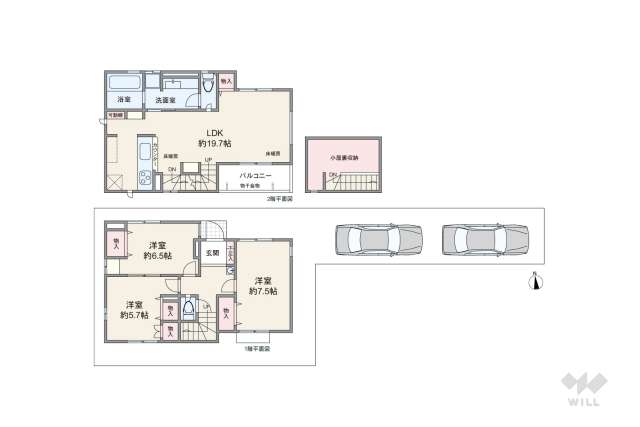 足立区花畑7丁目 一戸建て:間取り図面