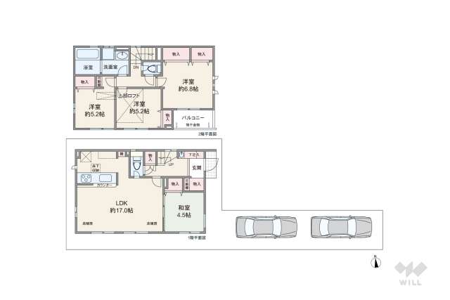 足立区花畑7丁目 一戸建て:間取り図面