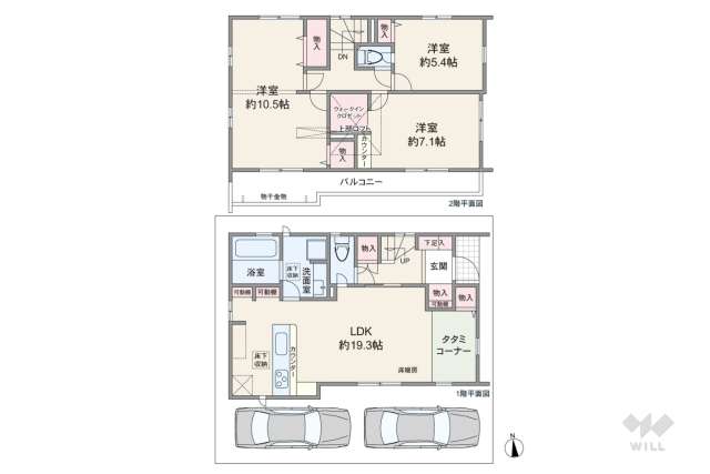 足立区花畑7丁目 一戸建て:間取り図面