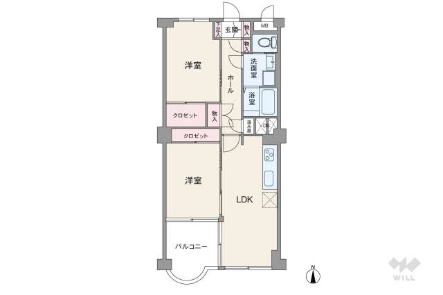 星ヶ丘アイリス南棟:間取り図面