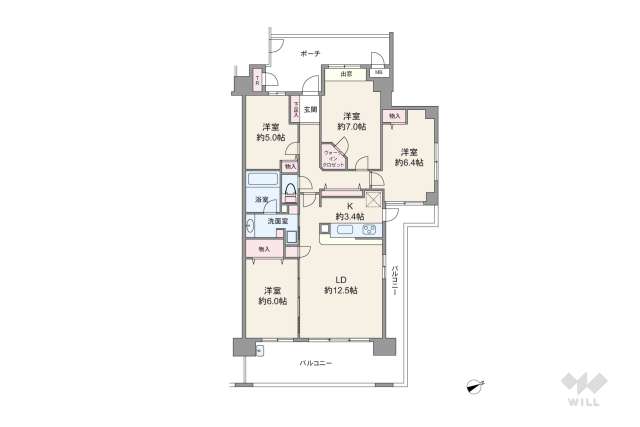 メロディーハイム高津ラフレ:間取り図面