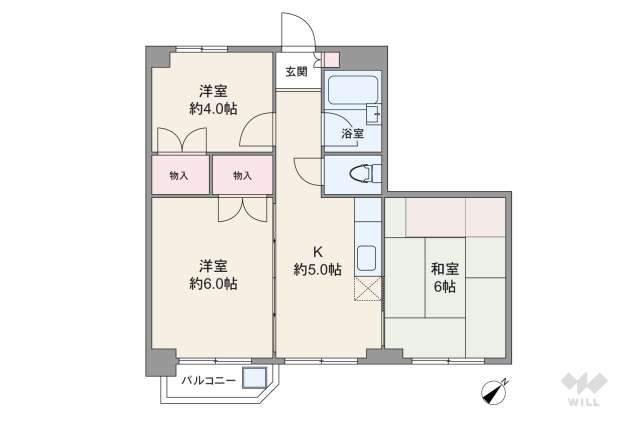 セザール東雪谷:間取り図面