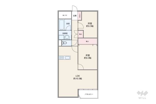 マンション塚口:間取り図面