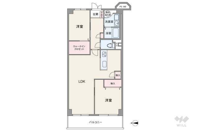 武庫川東グランドハイツ:間取り図面