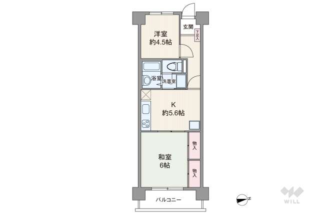 お花茶屋ローヤルコーポ:間取り図面