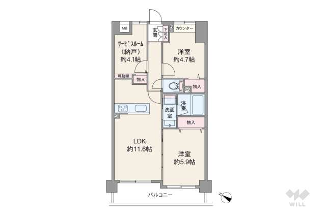ナイスアーバン亀有さくら通り:間取り図面