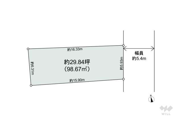 中野区野方6丁目 土地:間取り図面
