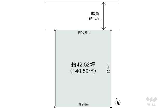 宝塚市紅葉ガ丘 土地:間取り図面