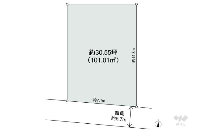 宝塚市安倉中4丁目 土地:間取り図面
