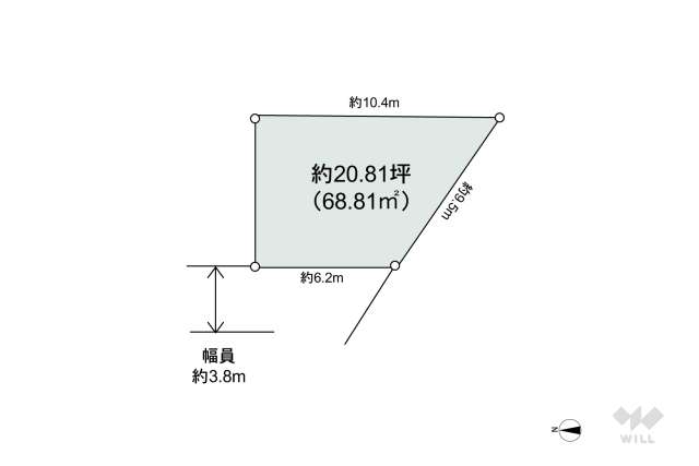 尼崎市田能4丁目 土地:間取り図面