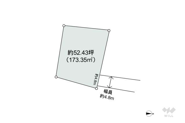 箕面市今宮4丁目 土地:間取り図面
